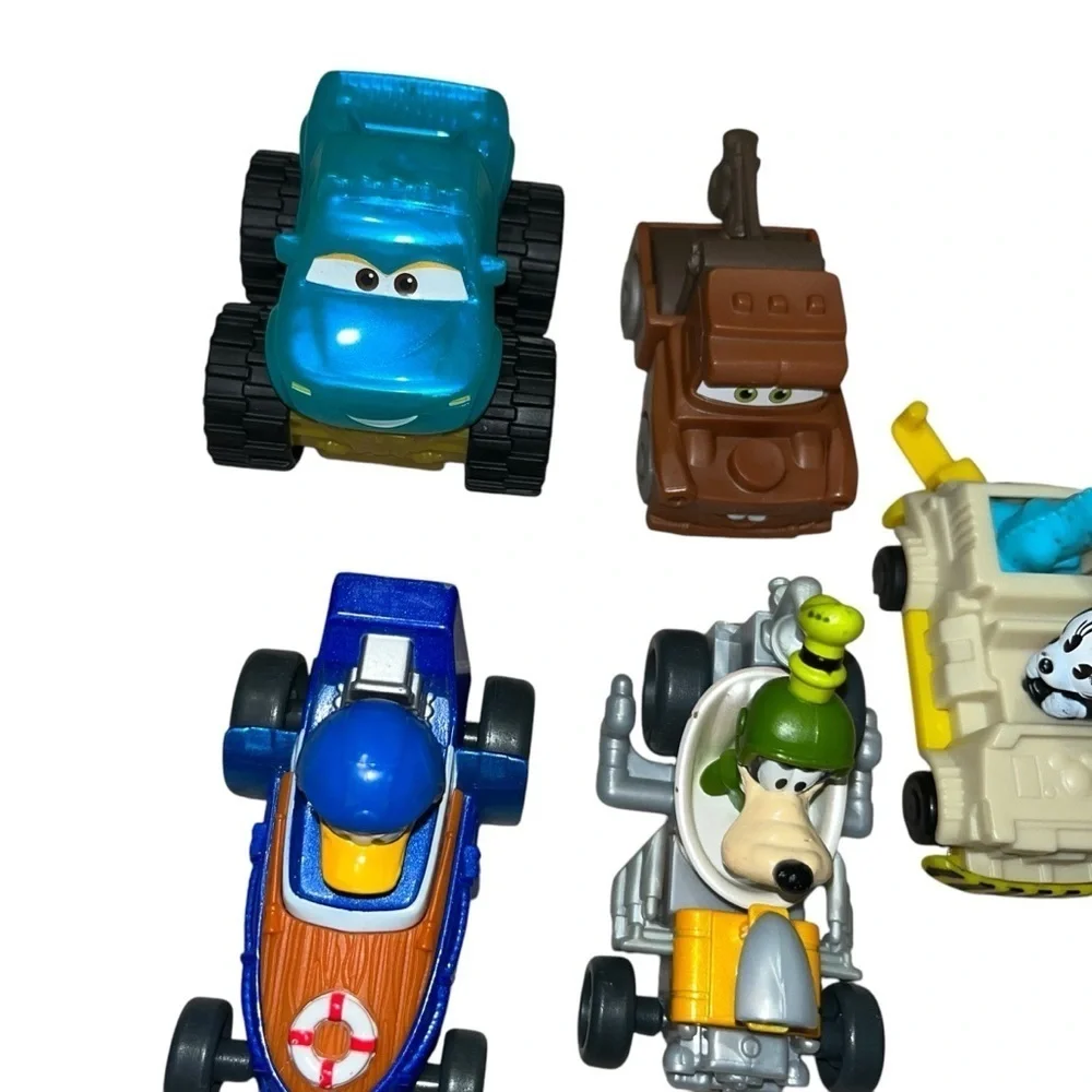 Disney jr. Cars vehicles Toy lot Mickey Minnie Mouse Donald Duck roadster racer